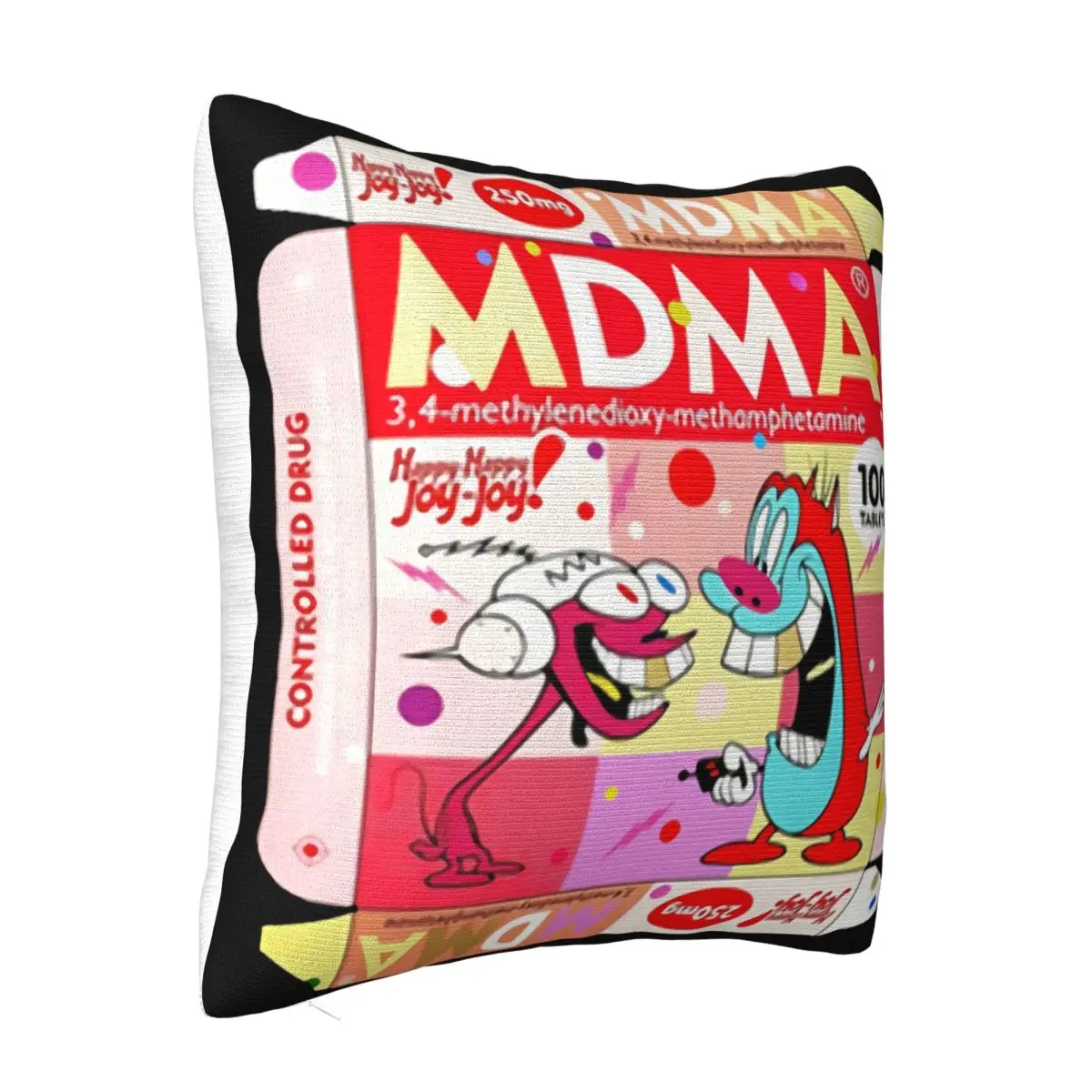 Mdma Rave Techno Mda Party Defqon Kokain Awakenings Sonus Top 4987Bk Graphic Letter Print New Design Pillow Case