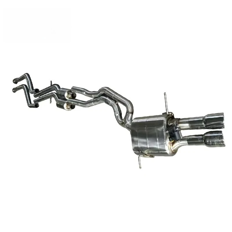 High Performance 304 Stainless Steel Catback Valved Muffler Exhaust System for 330Ci E46 3.0L 2001