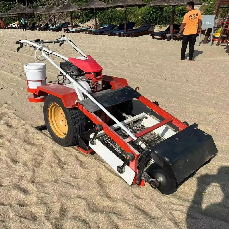 Hand Push Beach Cleaning Machinery Industrial Equipment High Quality Rear Mounted Beach Cleaning Machine for Tractor Attachment