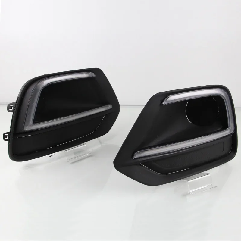 

Car 12V LED DRL Daylights For Chevrolet Trax 2017 2018 Yellow Turnning Signal Car Headlight Daytime Running Light Fog Lamp