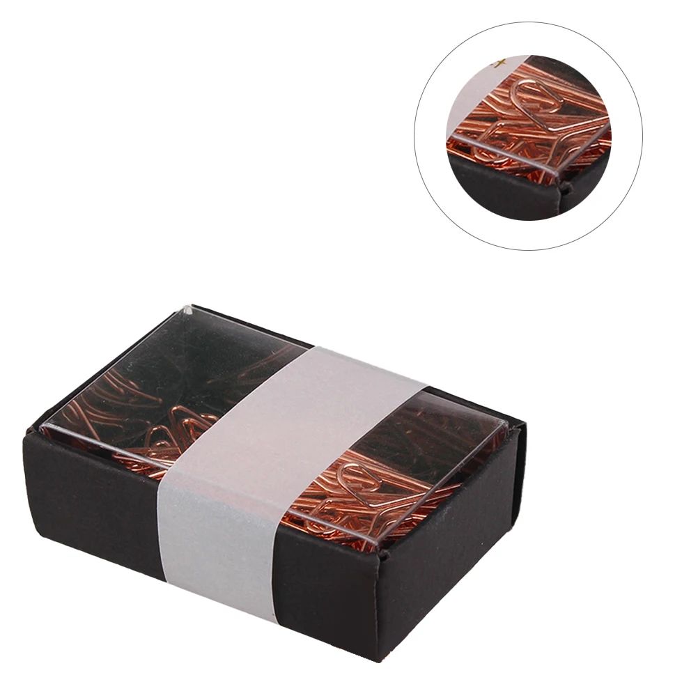 

1 Box Metal Creative Hanger Shape Note Clamps For Photos Bookmarks Rose Gold Office Home School Supplies Decorative Paper