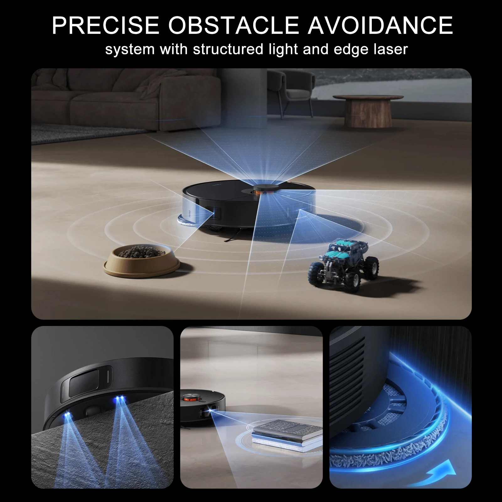 الإصدار العالمي من Xiaomi Robot Vacuum X20 Max للتحكم الصوتي، مجموعة الغبار الأوتوماتيكية، مسح المنزل بالكامل، تنظيف سائل الشعر