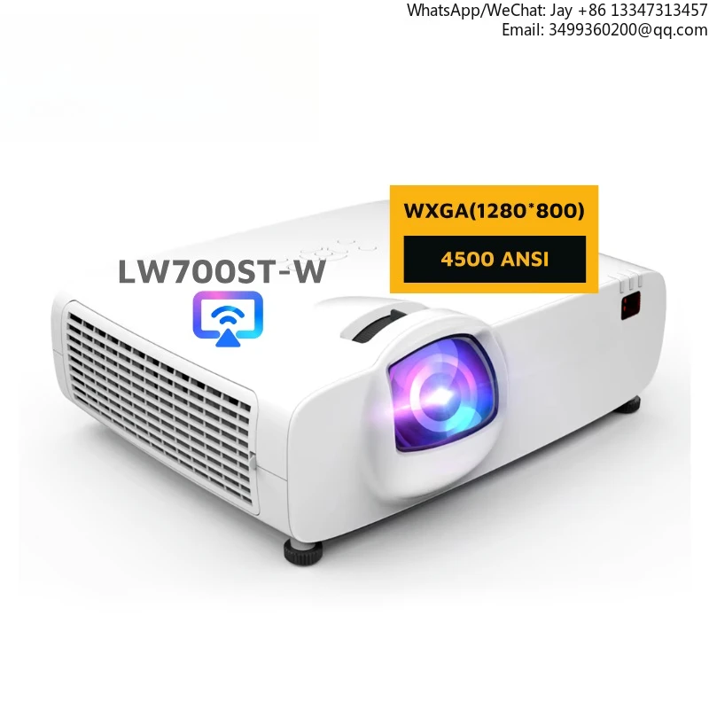 

Office Use 3LCD Wireless Projector WXGA 1280*800 Business Education 4500 Lumens Short Throw Laser Projector