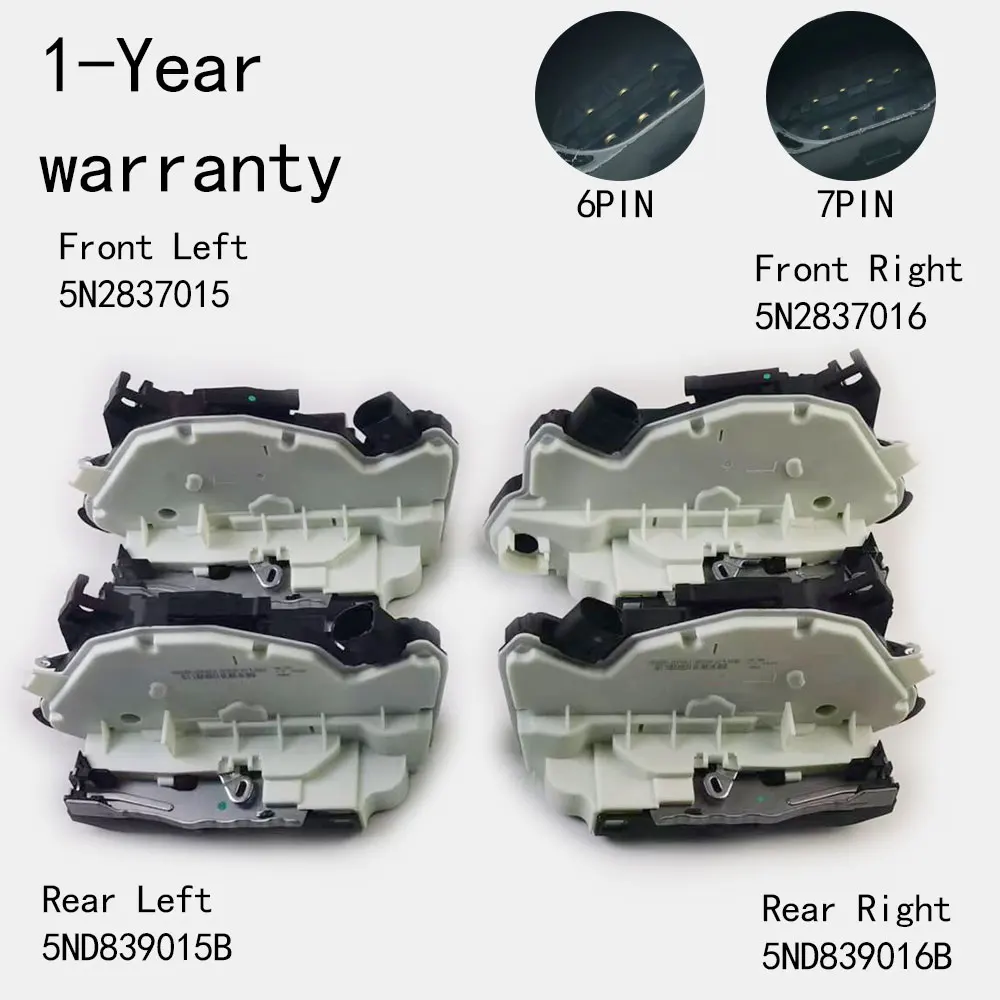 Siłownik zamka drzwi z napędem prawostronnym 5 n2837015 5 n2837016 5 n0839015b 5 n0839016b dla VW Amarok SCIROCCO Passat Lavuda Tiguan