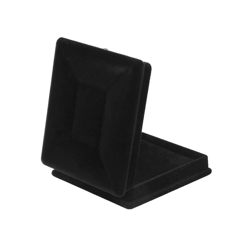 

Necklace Gift Box Black Flocked Jewelry Storage Organizer Case Ideal for Necklace Chain Ring Earring Display Chain Gift Box