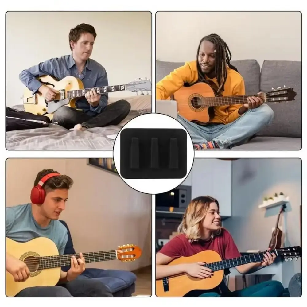 Soft Silicone Guitar String Muffler Anti-Slip Base Durability Guitar Mute Pad Wear Resistance Reusable Noise Reduction Tool