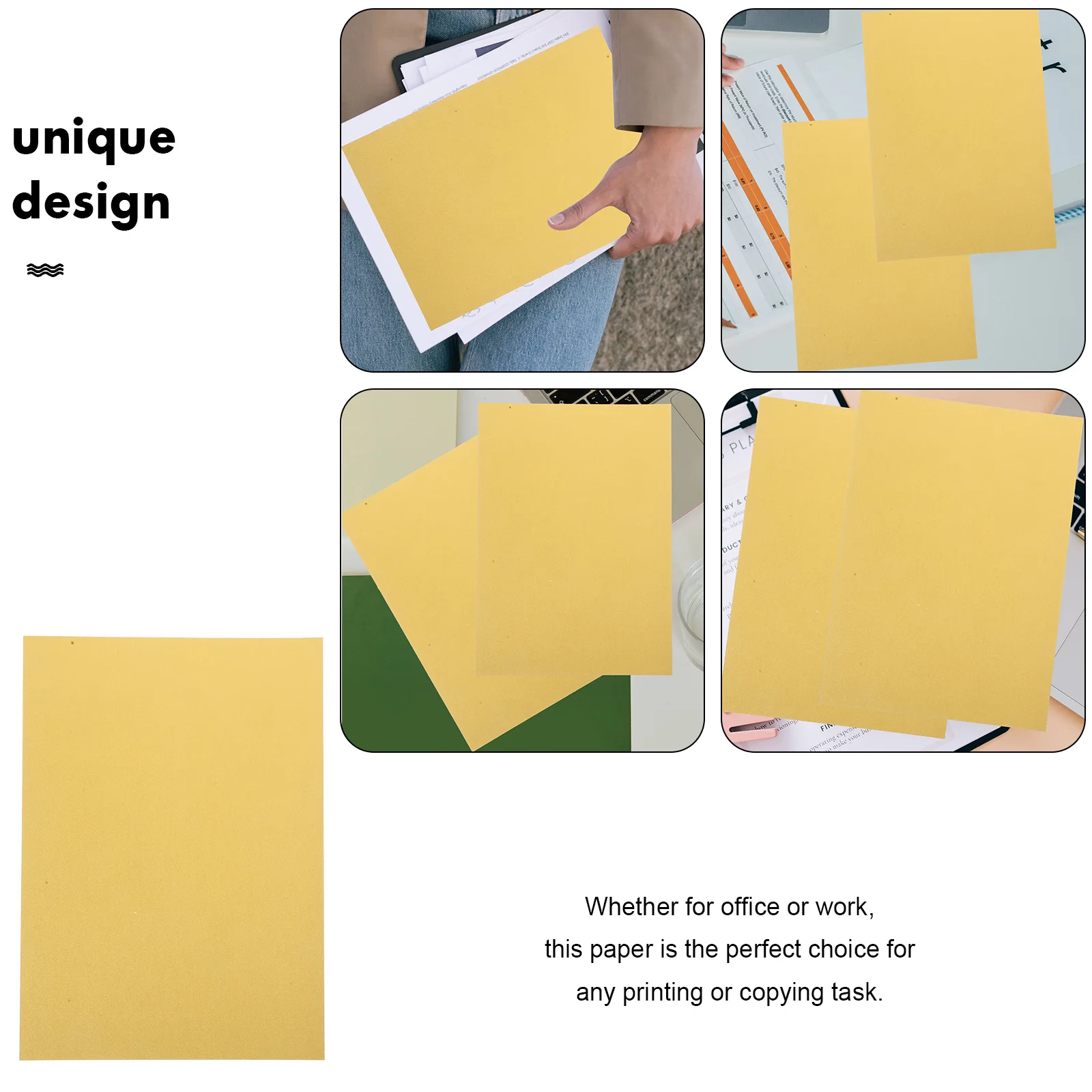 50 Sheets A5 Thick Printing Writing Gold Printer Paper Paper for DIY Crafts Scrapbooking Cardboard Sheets