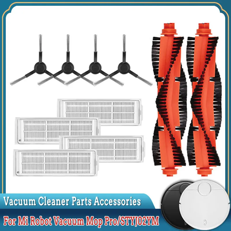 Filtr do Xiaomi Robot Vacuum S10 S12, Mijia 3C, Mi Robot Vacuum Mop P Akcesoria Ściereczki do mopa Główna szczotka boczna STYJ02YM Część zamienna