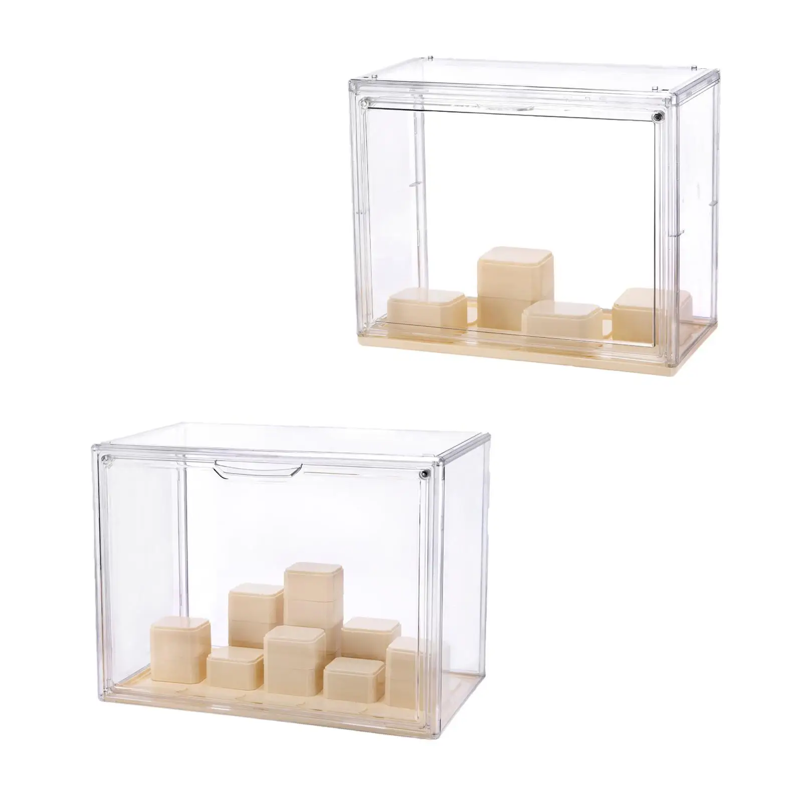 

Clear Display Box Dustproof for Figures Stackable Protection Showing Cabinet