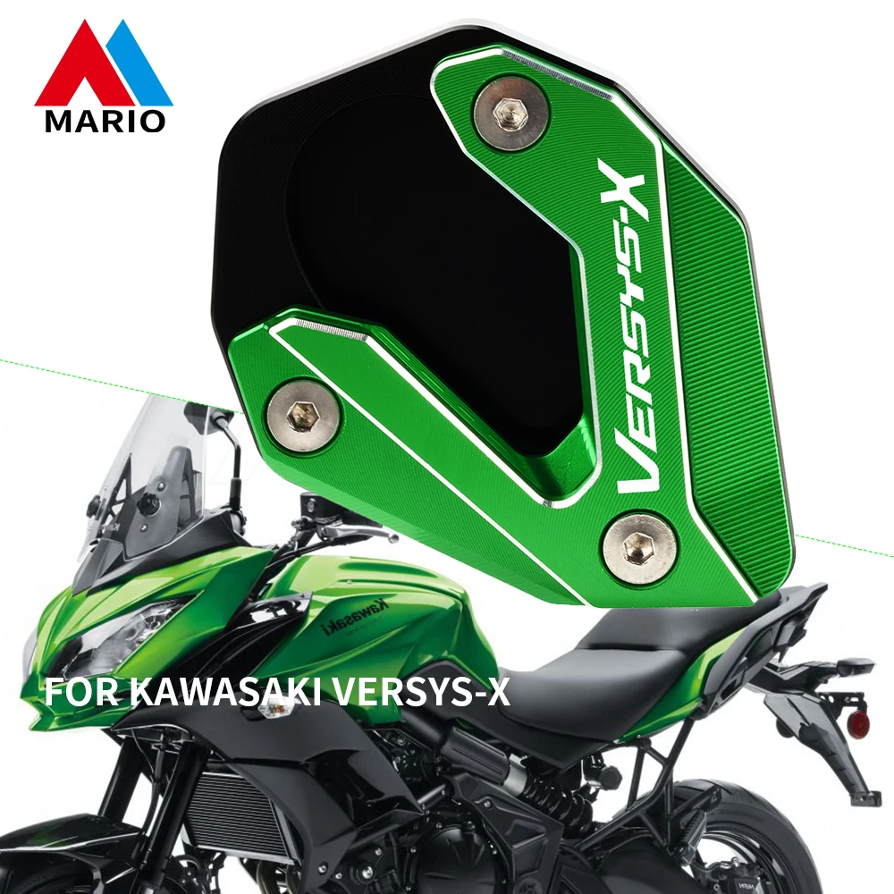 

Moto accessories for VERSYS-X 300 versys-x300 2017 2018 2019 2020 2021 2022Foot pad Kickstand Extension Side Plate Stand versysx