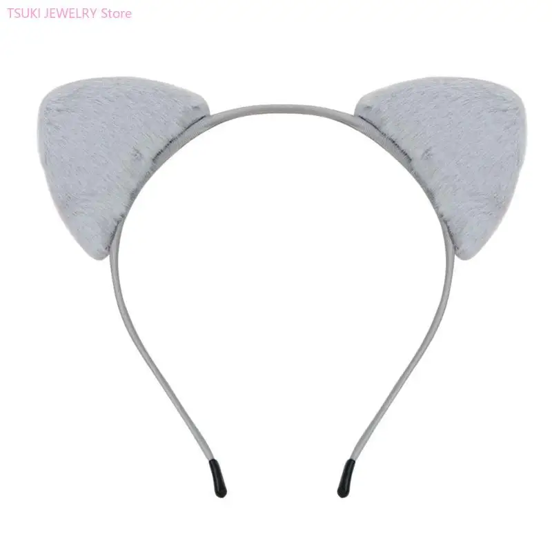 62KE Trendy Katzenohren-Kopfschmuck, einzigartige Stile, eleganter Haarreifen, süßer Mädchen-Kopfschmuck für Erwachsene und