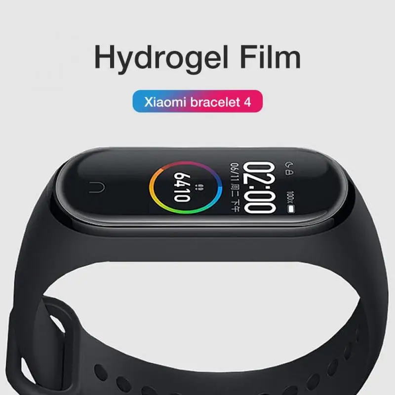 Película de hidrogel curvada 9D para Xiaomi Mi Band, Protector de pantalla suave para mi band 3, 4, 5, 6, 7, accesorios de película de pantalla