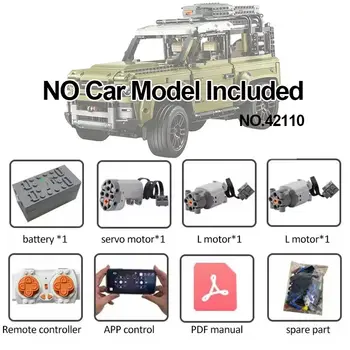 MOC定製版路虎衛士42110 SUV技術應用控制遙控馬達套裝改裝積木套件DIY積木玩具 10 最佳銷售 樂高 42110 - №4