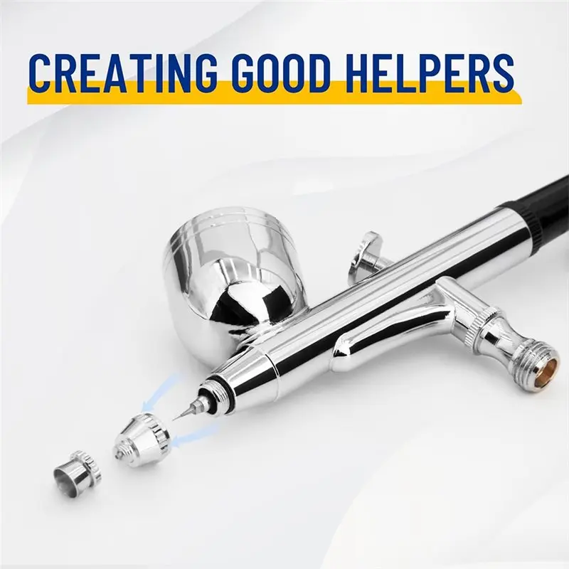 B69C HD-130 Double Action Airbrush 0.3Mm Nozzles And Needles For Professional For-For Cake Decorating, Painting, Tattoo Equipmen