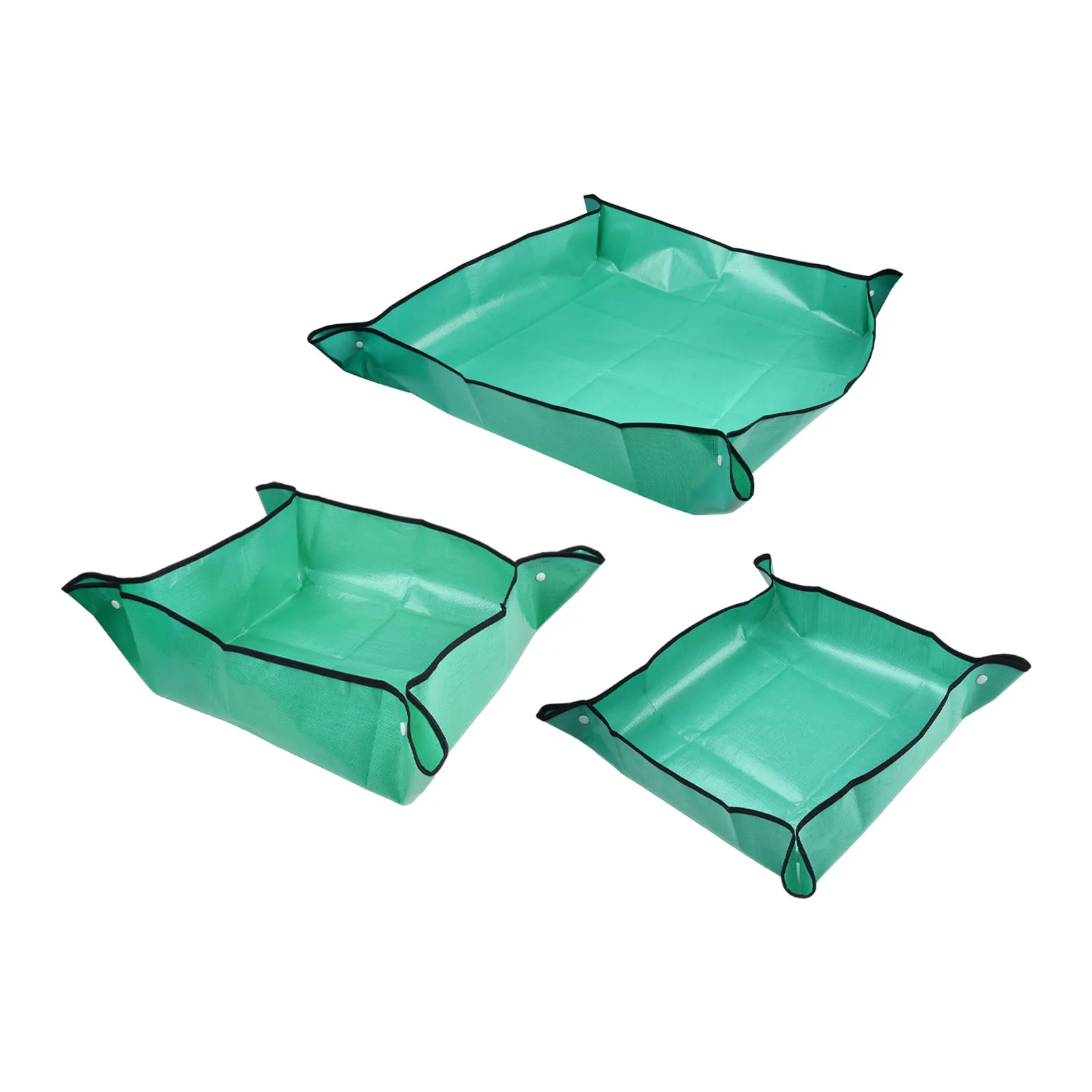 1Pcs Foldable Planting Mat 50/ 66/ 100cm PE Plant Repotting Mat Flower Pot Trays Waterproof Gardening Potting Transplanting Pad