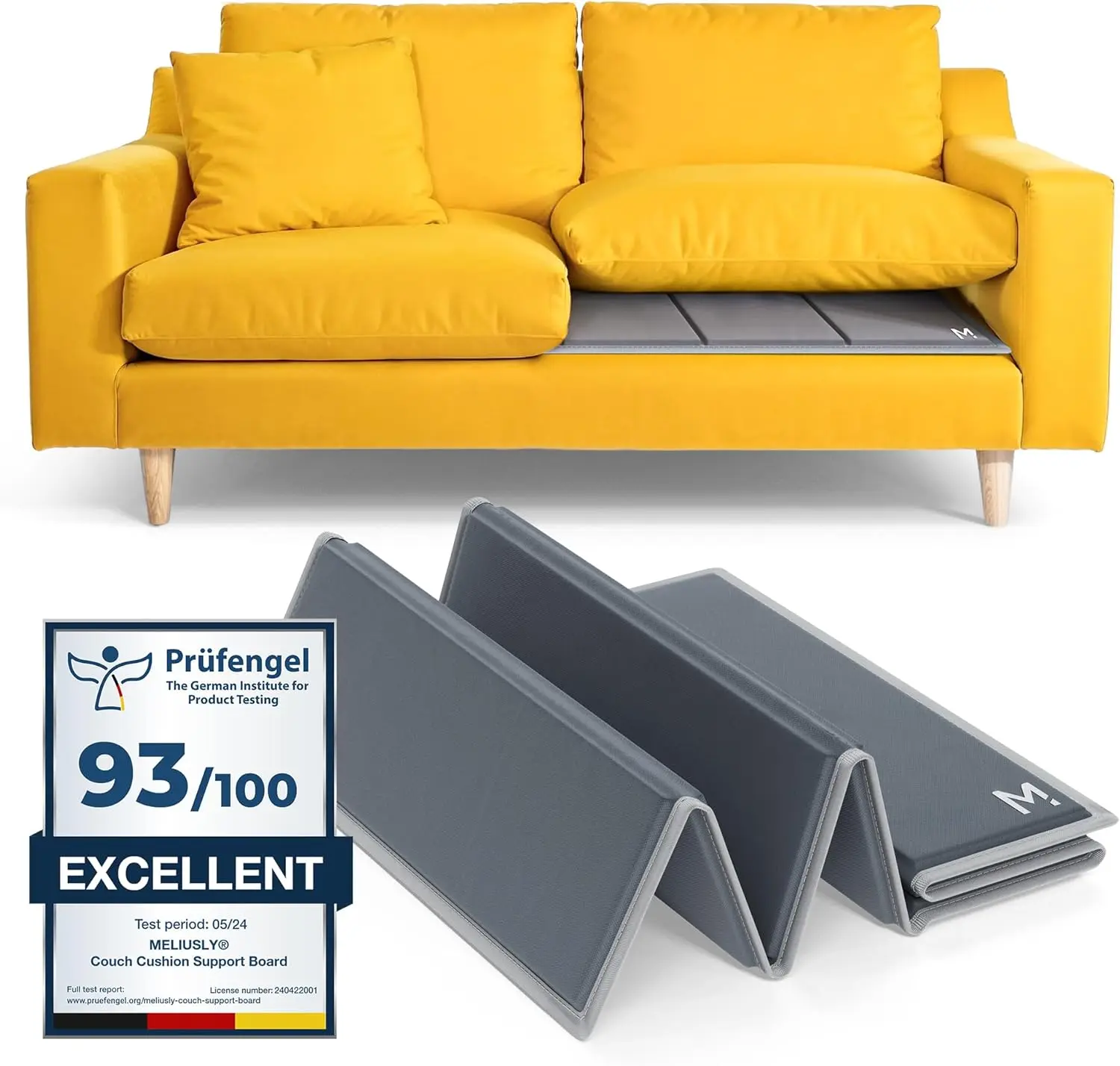 

Heavy Duty Couch Cushion Support for Sagging Seats (21x48) - Reinforced Wood Board, Deep Sofa Saver