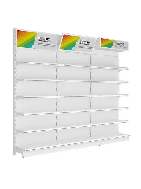 Convenience store shelves Supermarket shelves Single sided double sided island display rack Snack rack