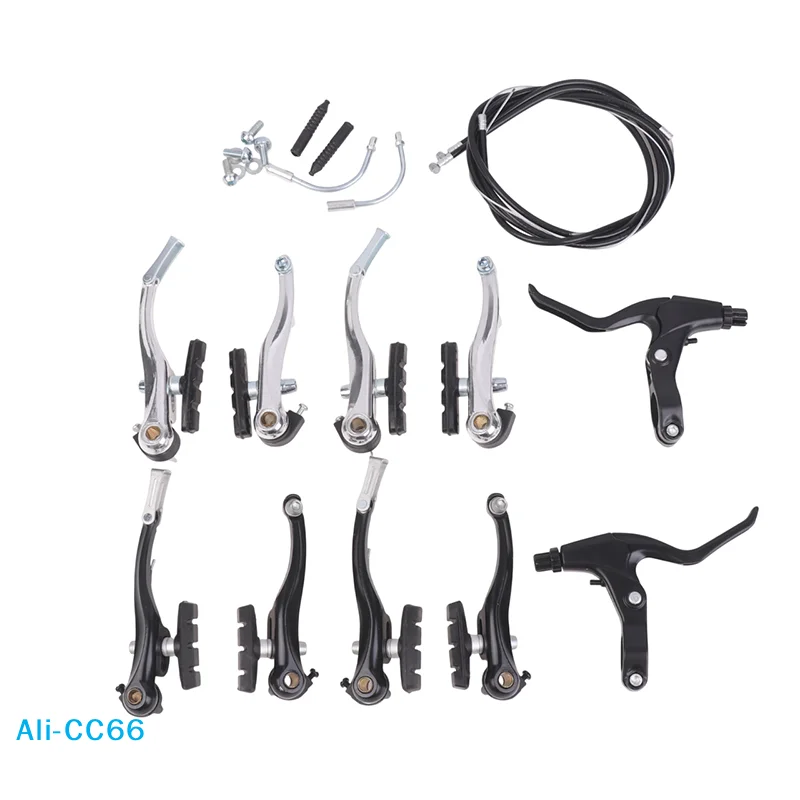 

Комплект V-образных тормозов для велосипеда: передние и задние V-тормоза из алюминиевого сплава для горных и шоссейных велосипедов, включая колодки и рычаги, аксессуары для велоспорта