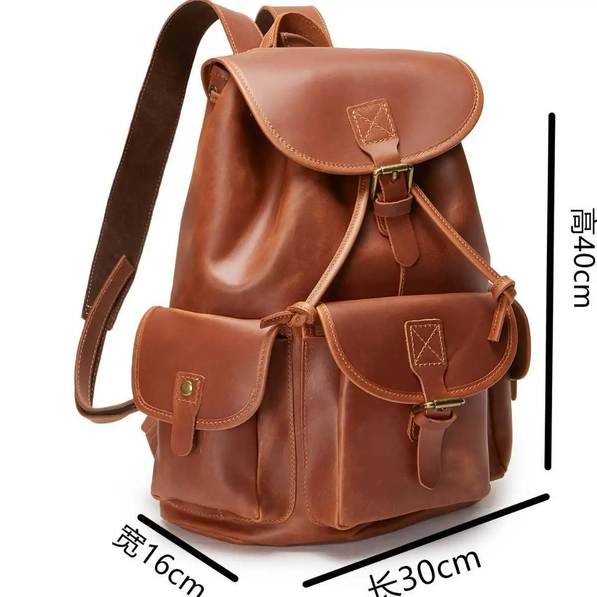 Men's Bags XZAN Fashion Men Bags Directly S Supplied From Fashion Oujia Genuine Leather Top Layer Casual Backpack Women Vin
