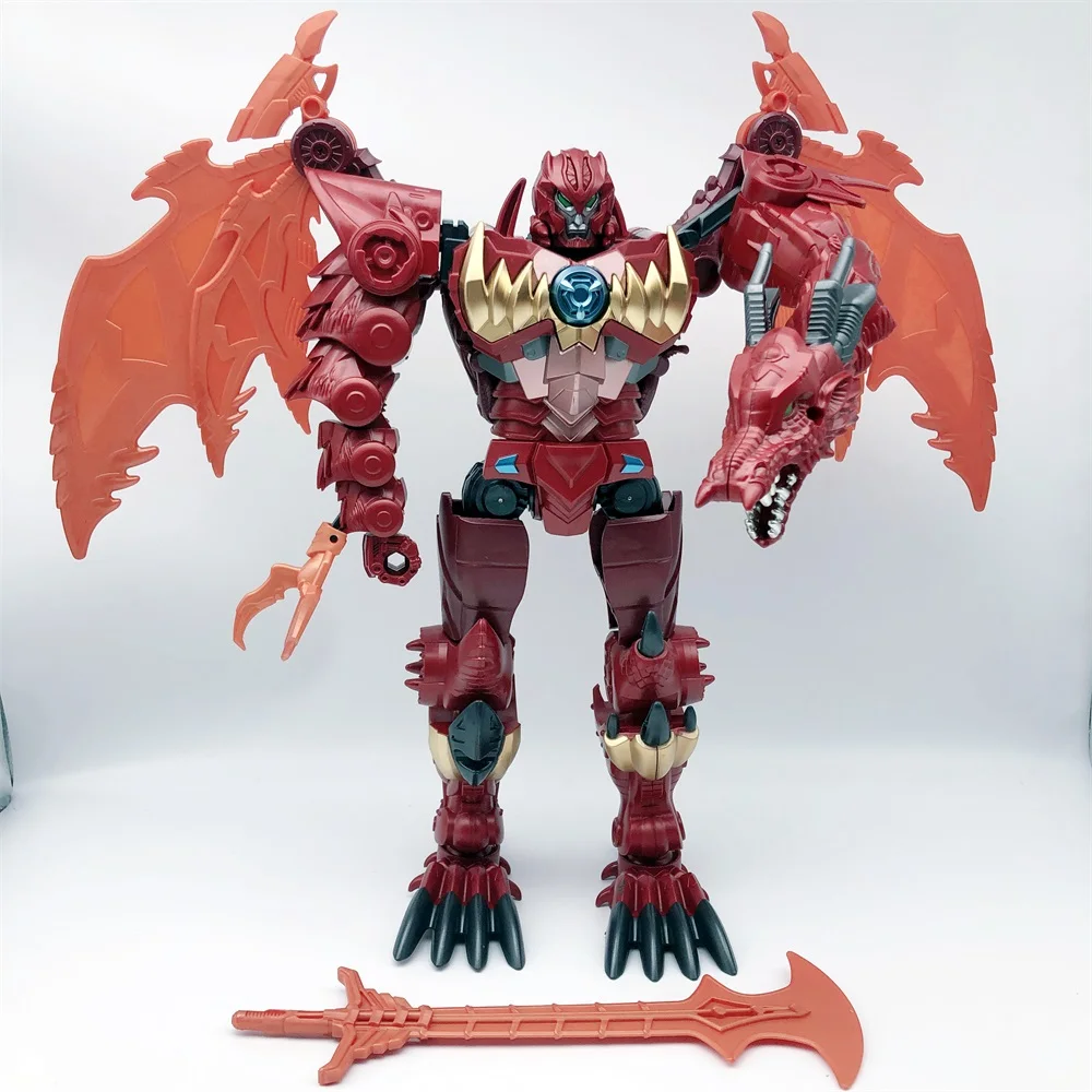 

In Stock Youhu Transformation Toys 163D Red Dragon Knight Enlarged Version Flame Flying Dragon Action Figure Toy Collection Gift