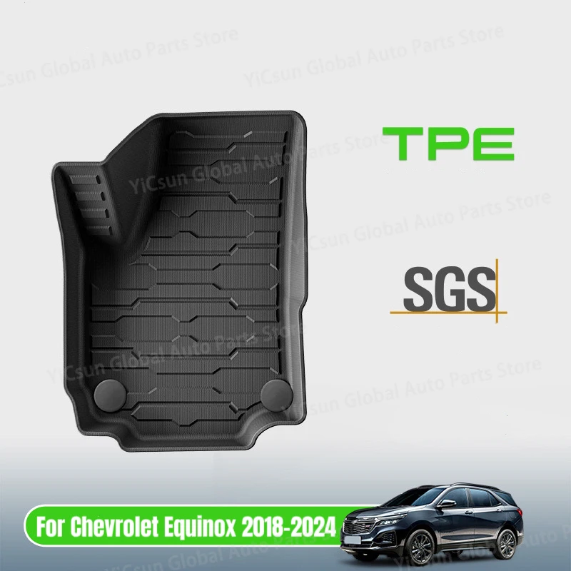 

Для GMC Terrain Chevrolet Equinox 2018-2024 TPE 3D автомобильные коврики на спинку багажника водостойкая защитная накладка на левый руль