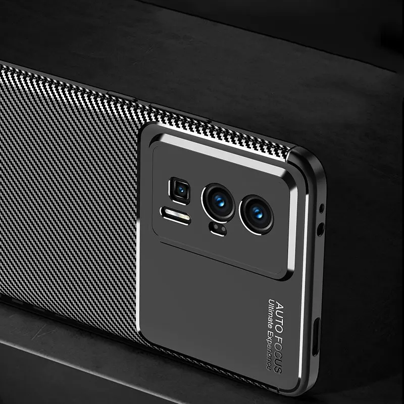 Luxury Business Case For Poco F5 Pro Case Poco F5 Pro Cover Coque Fundas Shell Soft Carbon Fiber Phone Bumper Poco F5 Pro