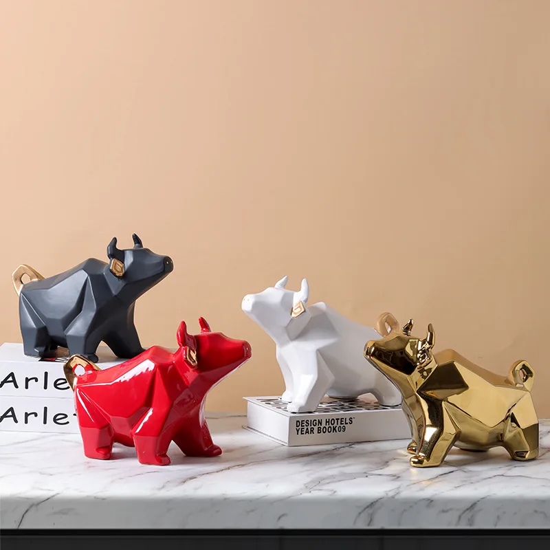 

Animal shaped cow shaped ceramic crafts, luxury high-end household items, living rooms, bedrooms, company accessories