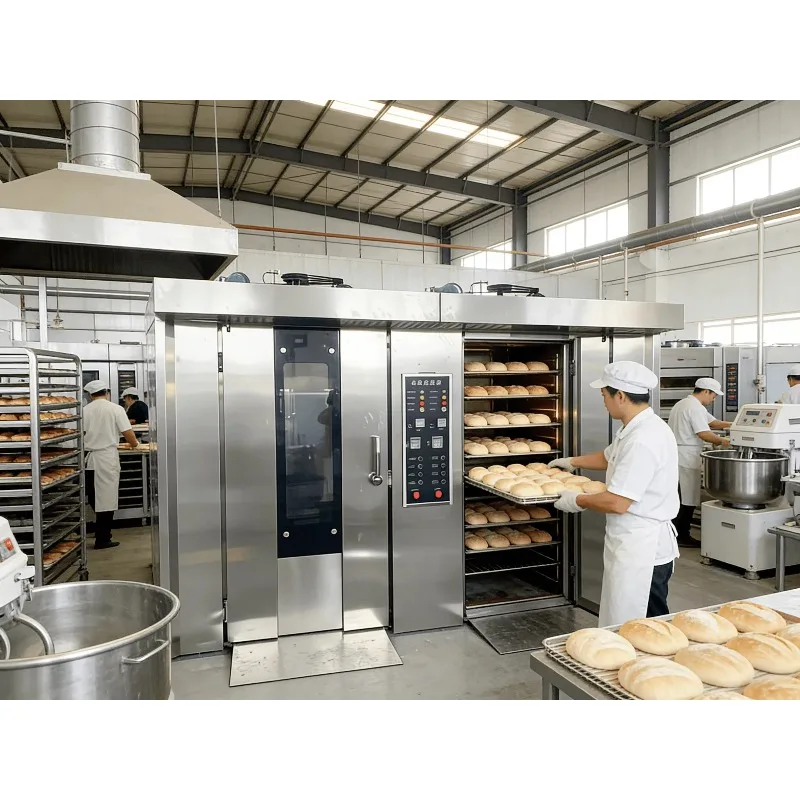 Commercial Double Door Baking Oven Full Stainless Steel Large Capacity with Independent Temperature Control for Bakery Bread