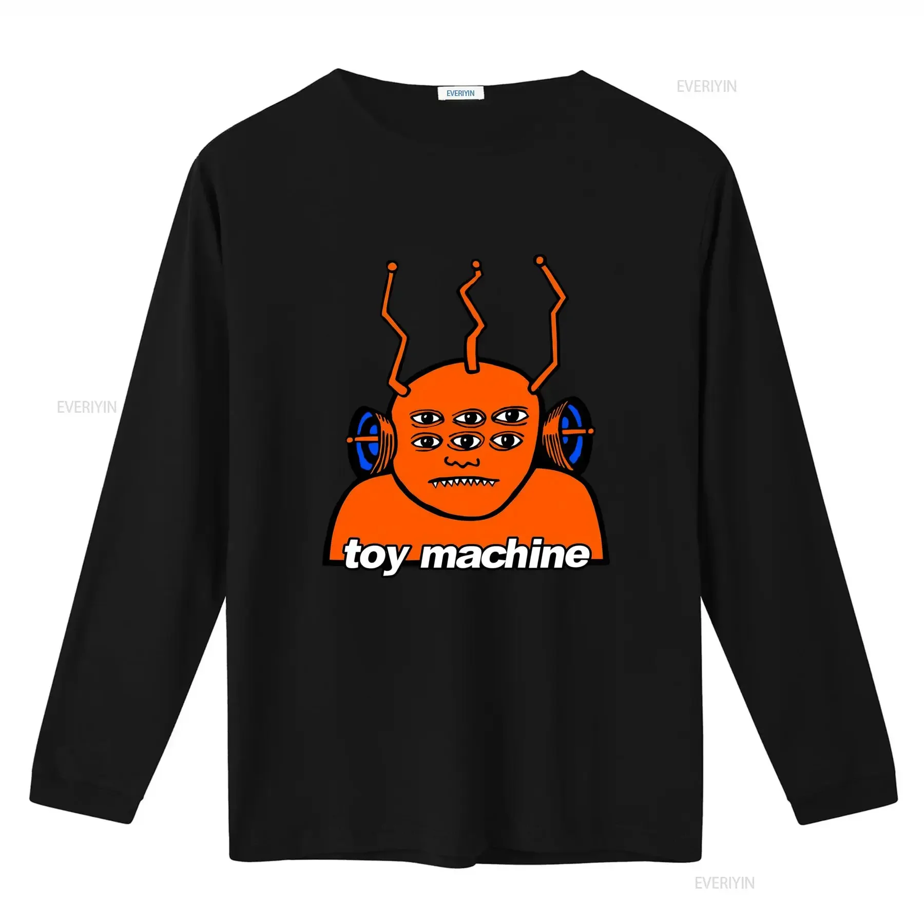 Toy Machine Orange Funky Alien Vintage Skateboarding T Shirt Design vintage Washed Slightly streetwear Unisex