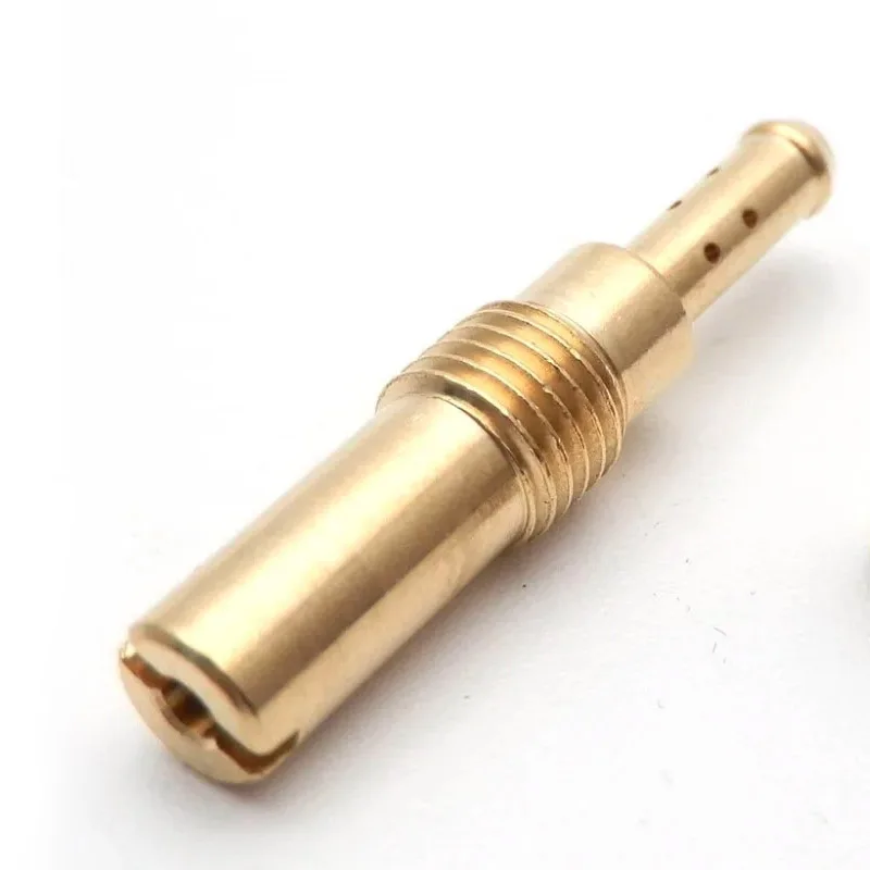 Jet piloto de carburador de motocicleta, chorro lento de 28mm de longitud con cabeza redonda de 5mm para carburador Keihin, tamaño 30-78