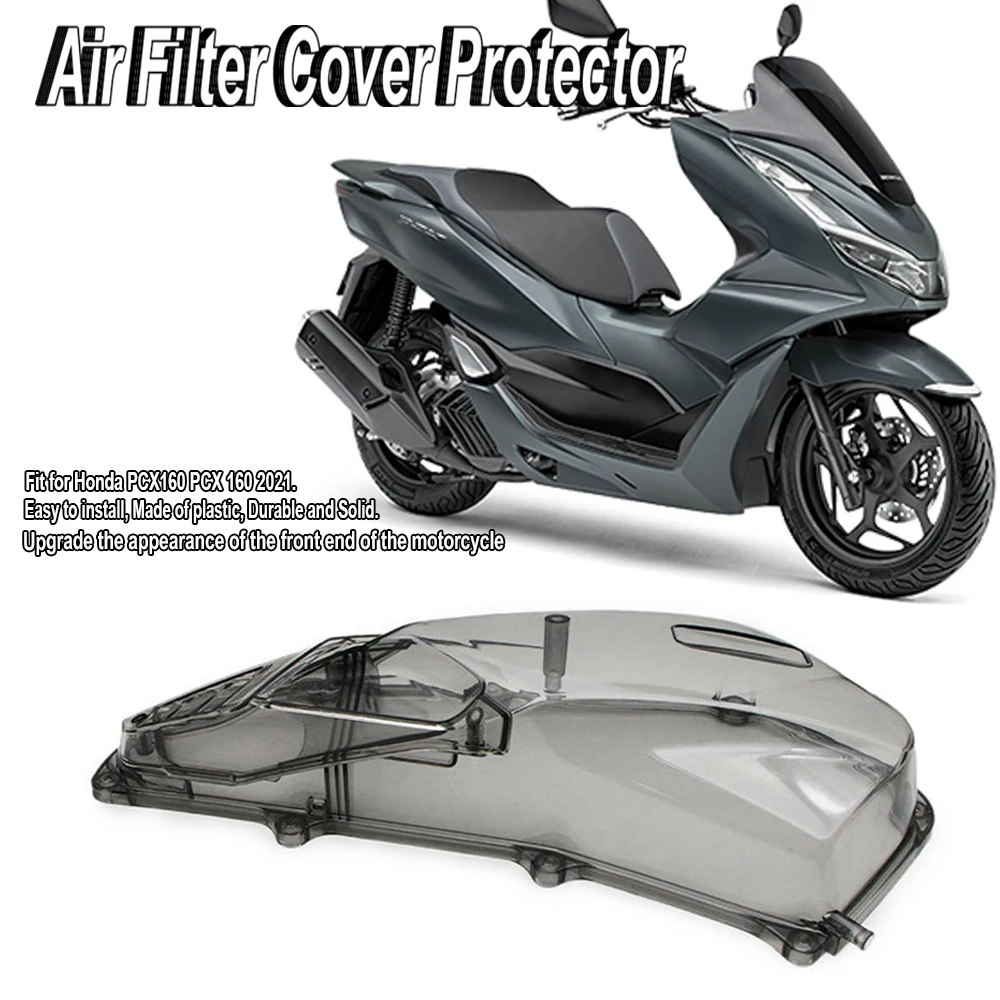 Motorcycle modified air filter cover decorative cover transparent air filter protector For PCX 160 2021