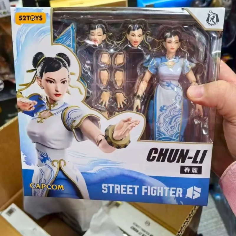 

Genuine 52TOYS Action Figure Lightning Dance Articulated Figure Street Fighter 6 Chun-Li Ryu Collectible Ornament Model Toy