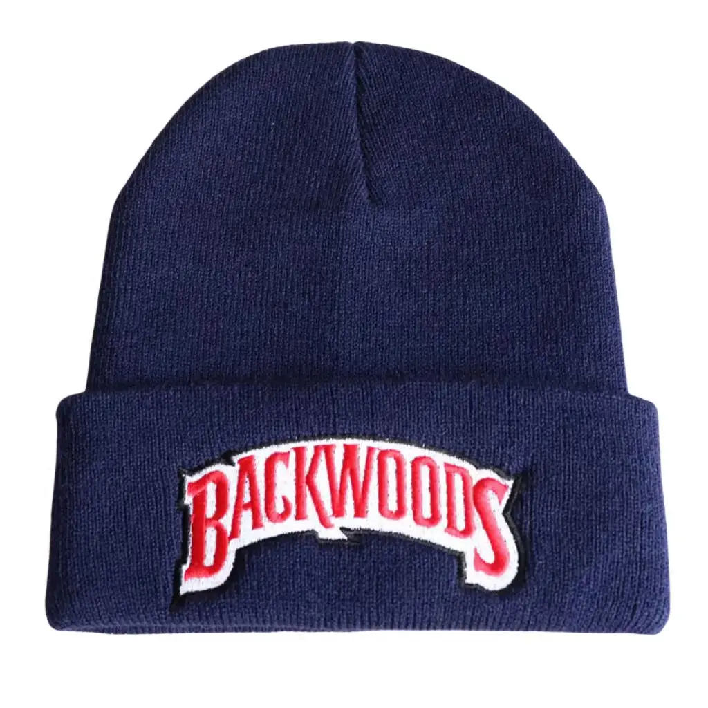 Hip-hop embroidered lettering Cap Men Women backwoods Knitted Wool Hat BACKWOODS embroidered knitted Caps with a hood Caps