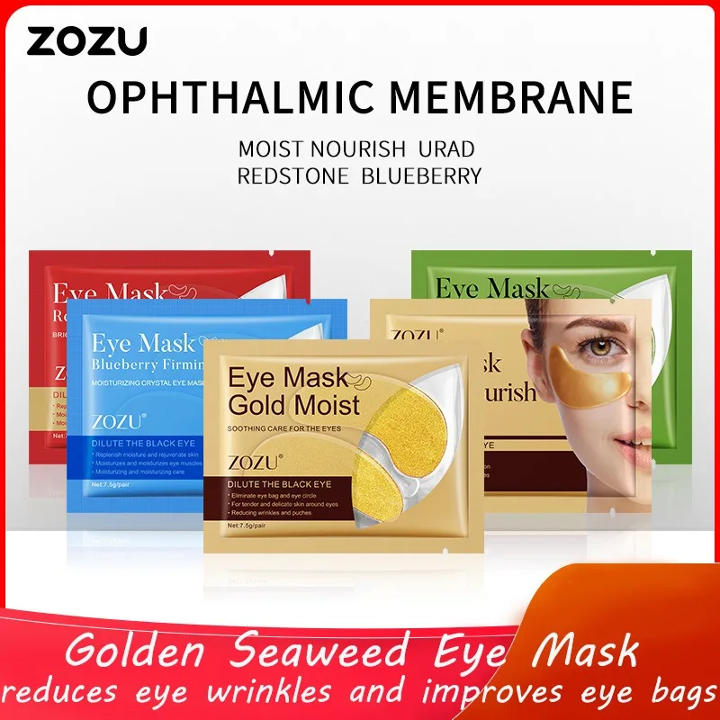 10pcs/5pairs Gold Nourish Mung Bean Eye Mask Anti Dark Circles Masks Eye Patches Desalination Eye Bags Korean Skin Care Products