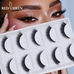 Natural Wispy Mink Eyelashes 10mm-15mm Short Faxu Mink Lashes Wholesale New Cosmetics Makeup Cat Eye Fake Lashes