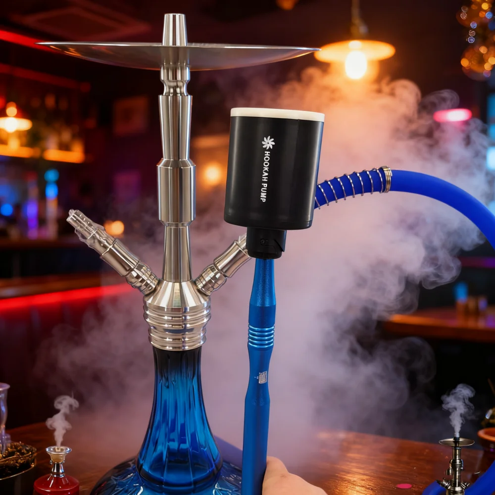 شيشة الشيشة كاتب USB شحن مع أضواء LED بطارية قابلة للشحن أواني مضخة هواء قوية توفير التنفس ملحقات تشيتشا #3