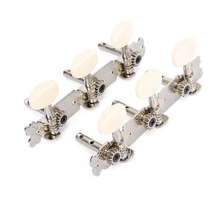 Guitar String Tuning Pegs Tuners, Acoustic and Folk Guitar Machine Heads, Chrome Part, 3R + 3L, Guitar Replacement Parts, 6PCs 8 Main Sales Tarraxa Guitar - №2
