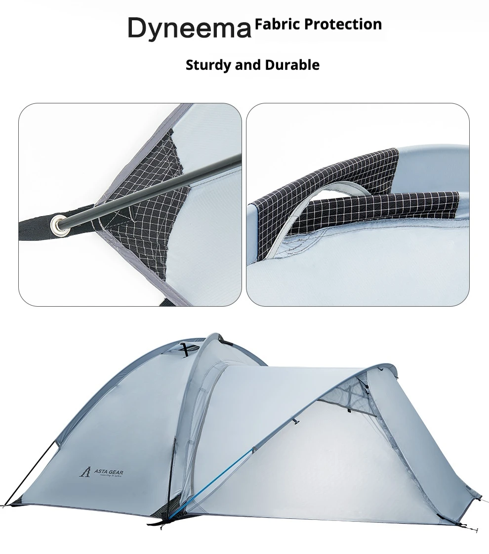 ASTA GEAR Yunshan 1-Doppelschichtzelt – Ultraleichtes, mit Silikon beschichtetes Einzelzelt für Bergsteigen, Wandern und Schneemontage – Detail 13