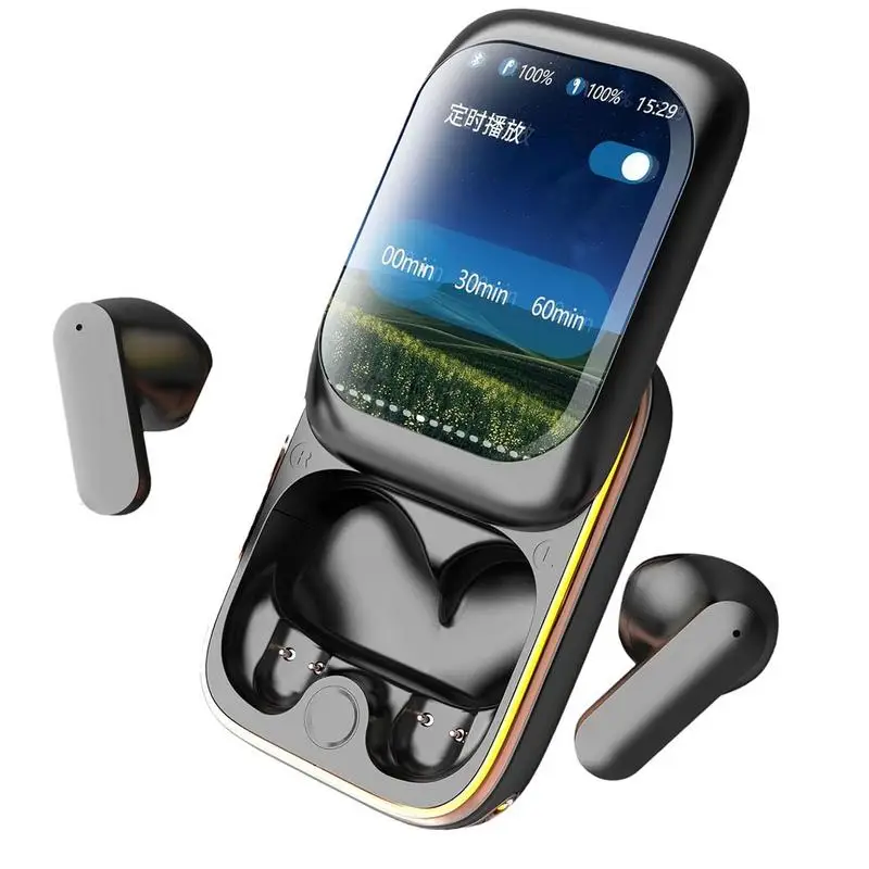 

Умный светодиодный слайдер сенсорного экрана, беспроводная гарнитура с синим зубом, цветной экран, шумоподавление, переключатели игрового режима