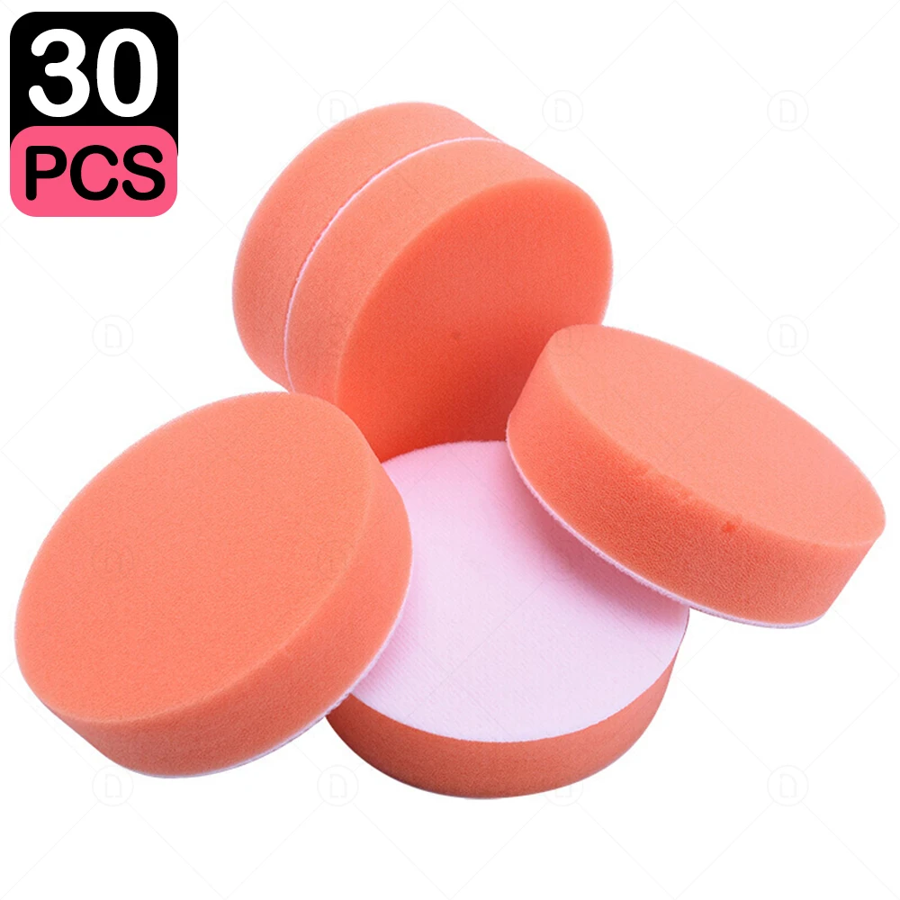 3 Inch 75mm Car Polishing Sponge Kit Buffing Waxing Pad Abrasive Disc Foam Pads For Auto Polisher Headlight Refurbish Detailing