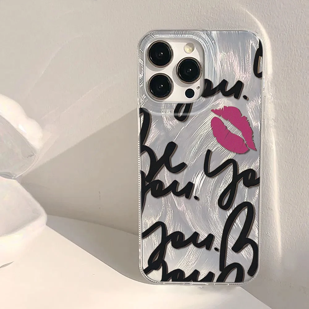 

Art Letter Print Premium Phone Case for iPhone16/15/14/13/12/11/ProMax/Pro/Plus Fashion Friend Gift Aesthetic Case Phone