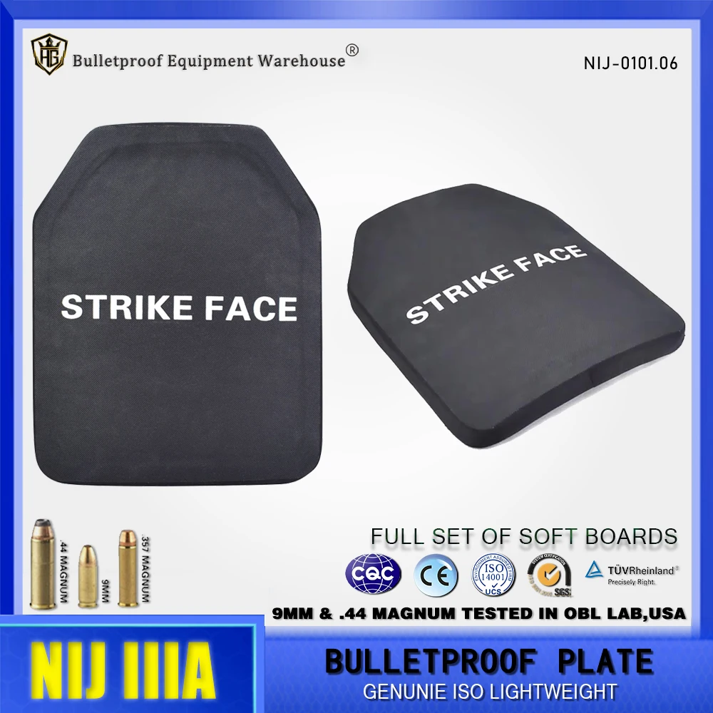 Stab-proof and bulletproof chest plate Bulletproof protective gear NIJ IIIA level protective vest Stab-proof and bulletproof PE