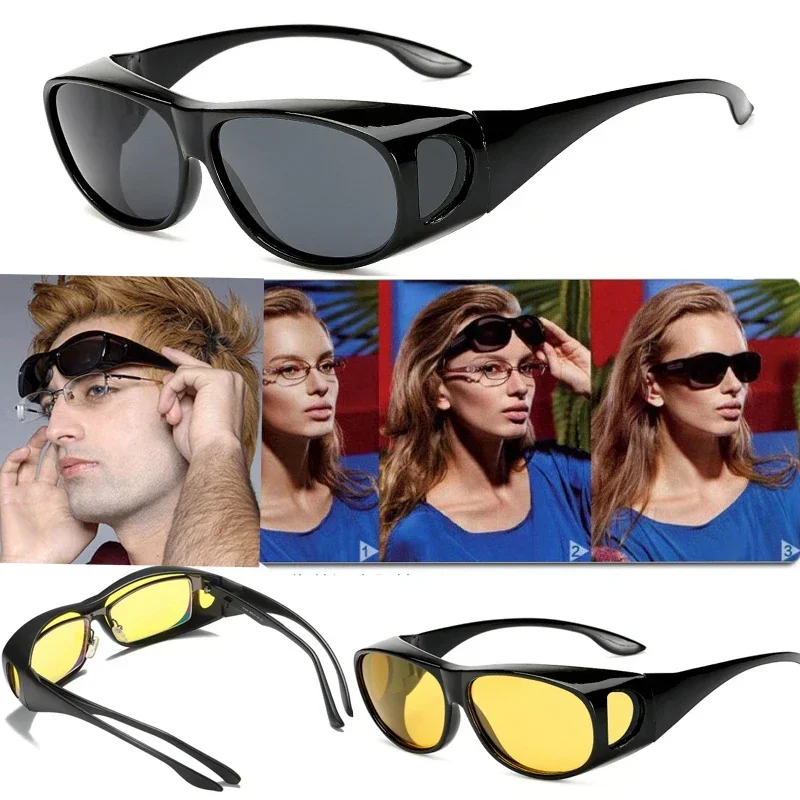 Polarized Sunglasses Fit Over Eye Glasses Driving Wrap Shield Goggles Fishing Glasses Sports Sunglasses Night Vision Glasses - Image 5