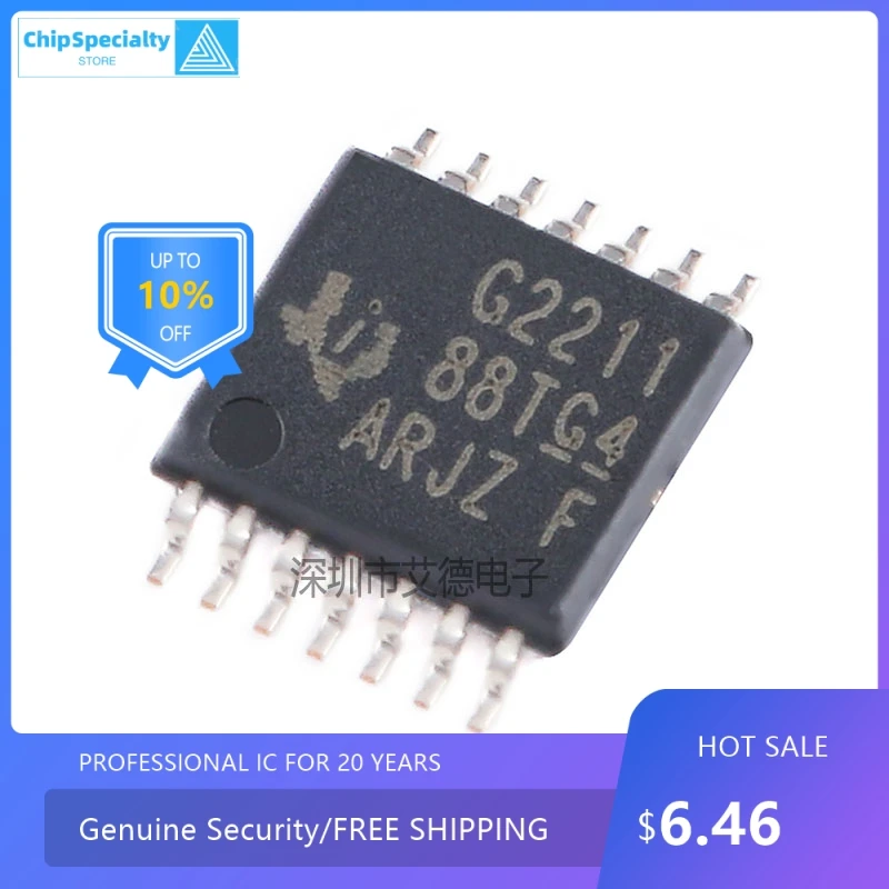 New original MSP430G2211IPW14R TSSOP14 16-bit mixed signal microcontroller G2201