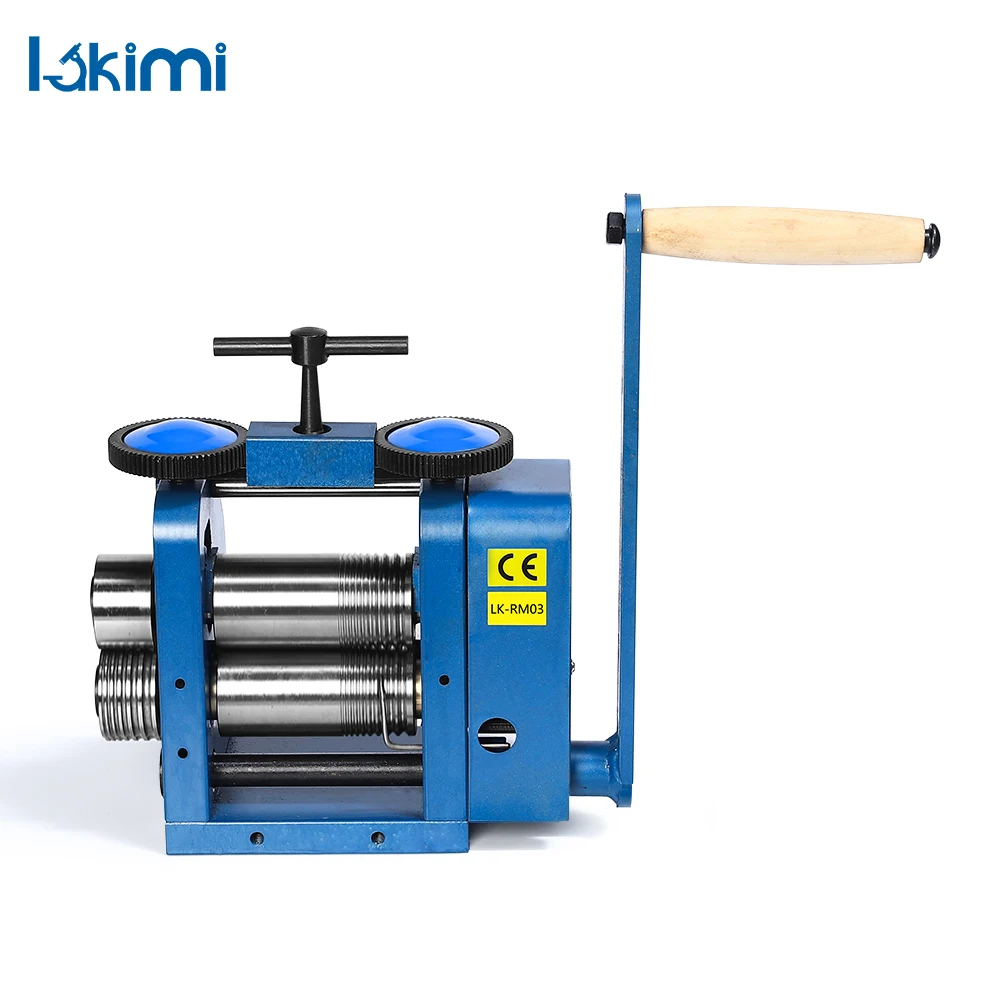 Manual Jewelry Rolling Mills Machine Gear Ratio 1:5.3 Metal Sheet Square Semicircle Pattern Wire Roller Mill Combination LK-RM03