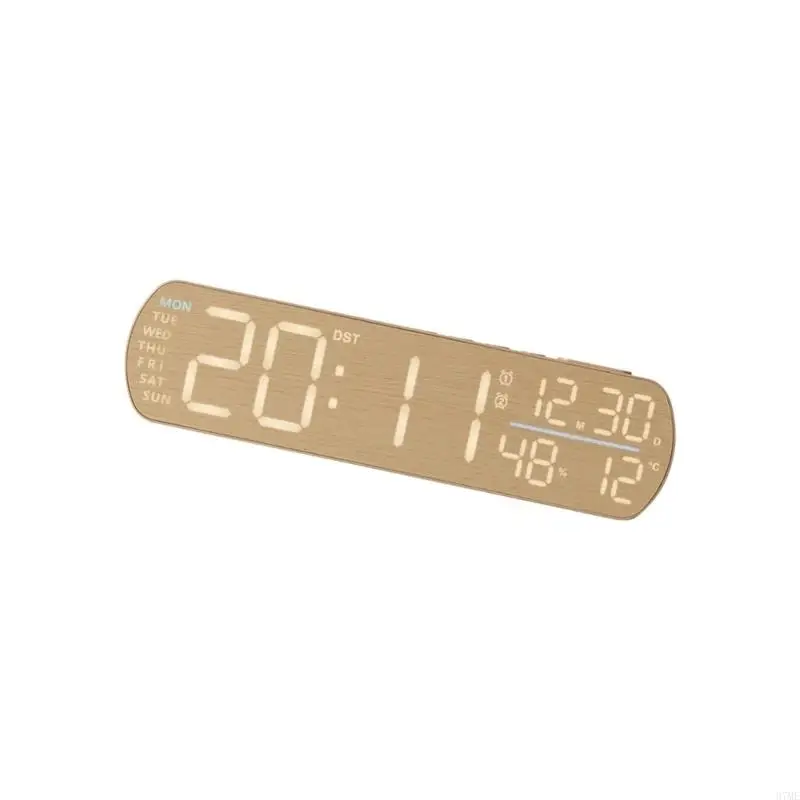 37ME Multifunctional Digital Alarm Clock With Large Clear Display USB Charging Port