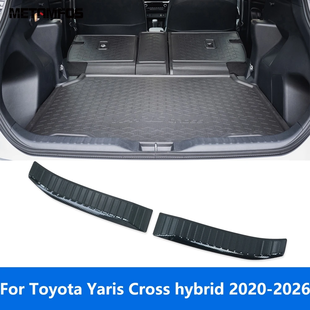 

Для Toyota Yaris Cross Hybrid 2020-2025 2026, внутренняя задняя пластина багажника, бампера, подножка, задняя дверь, накладка на порог, аксессуары