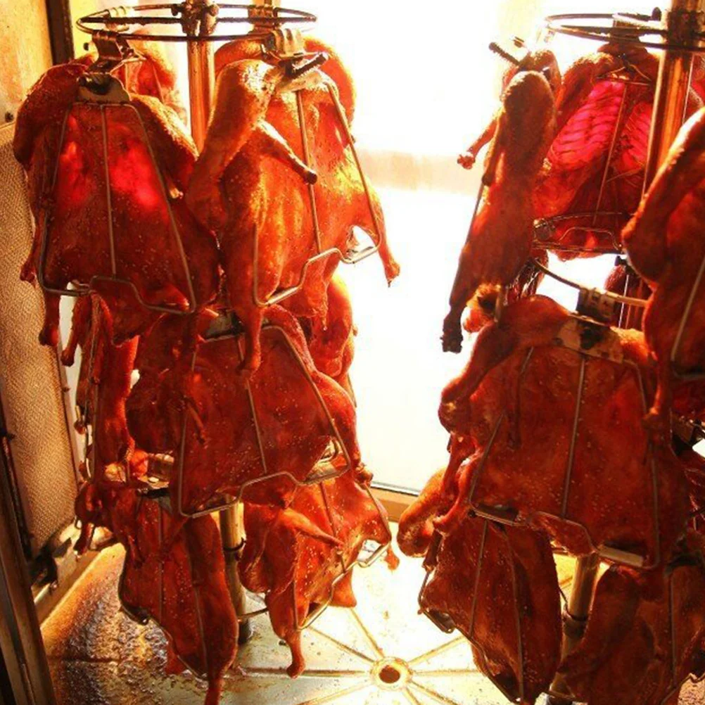 

2Pcs Duck Chicken Grilling Clamps Heat Resistant Bbq Tools Perfect for Fish Meat Chicken Barbecue Clip Stainless Steel Grill