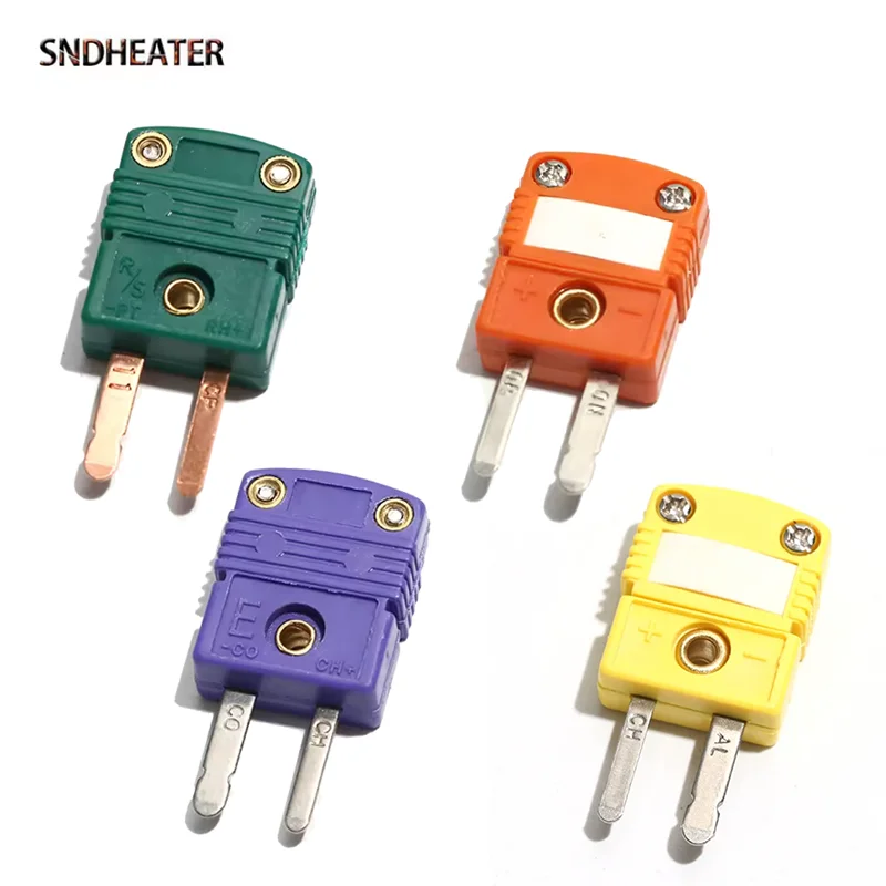 SNDHEATER Тип K/T/J/E/N/C Разъем для термопары Высокотемпературный измерительный женский и мужской мини-разъем Двухконтактный монтаж на панели