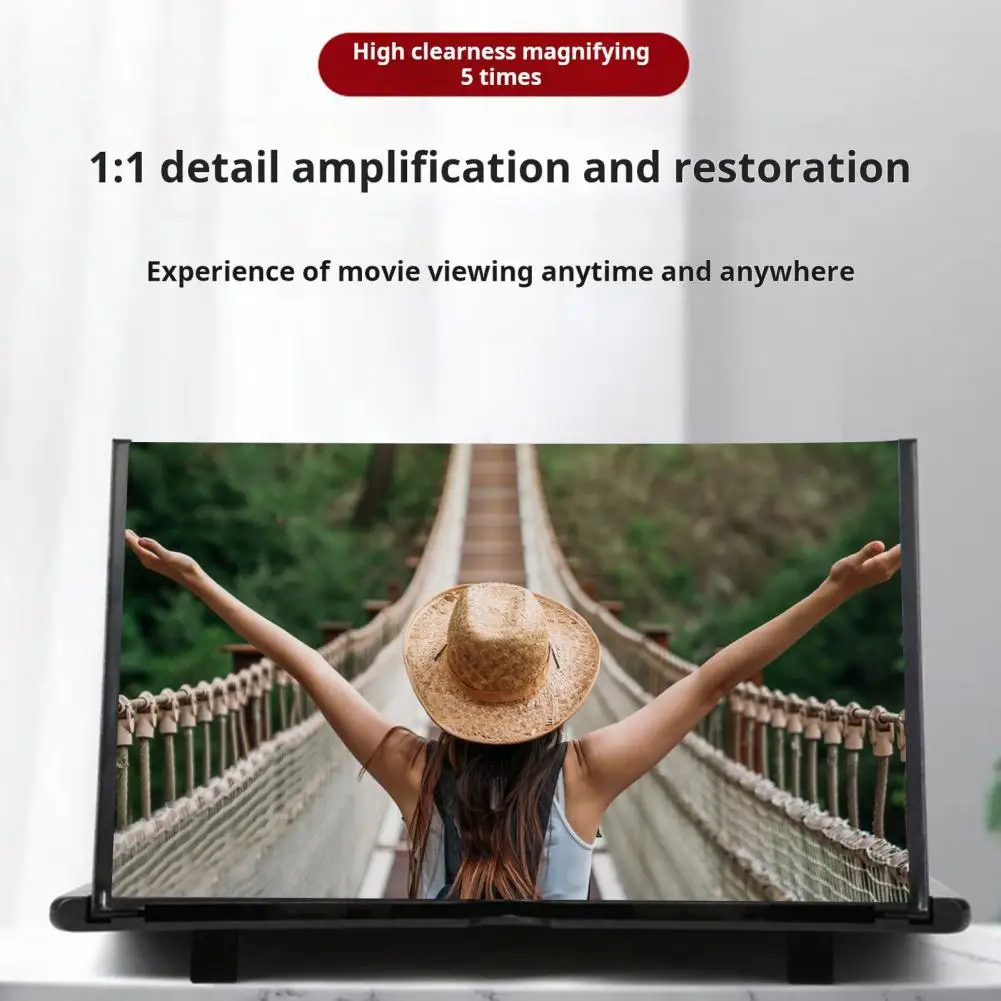 Eye Phone Screen Magnification Tool Portable 14 Inch Smartphone Screen Magnifier for Hd Video Watching for Movies